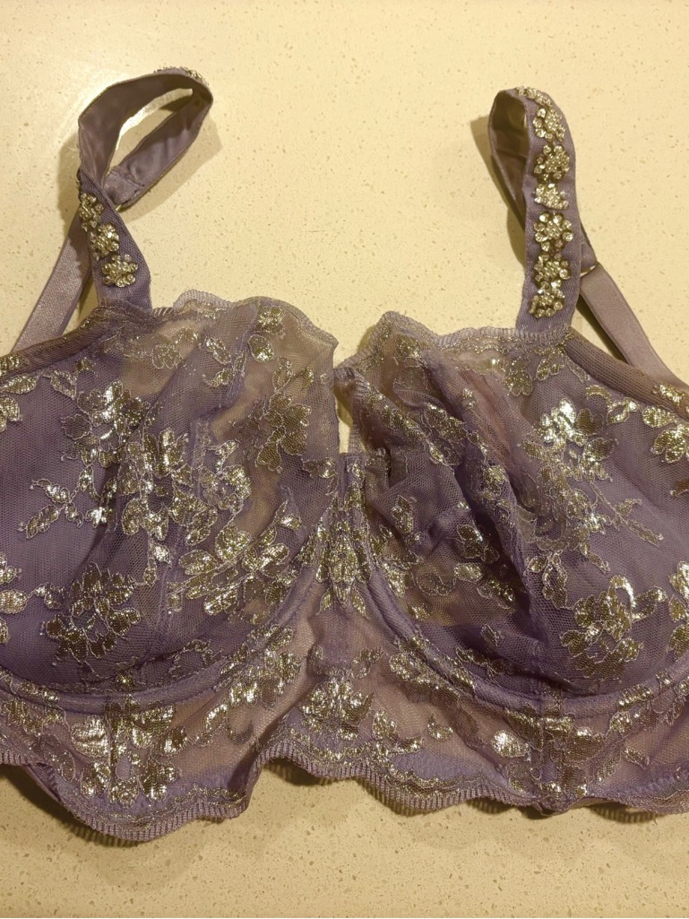 Victoria's Secret Lace Unlined Bra 38DDDD